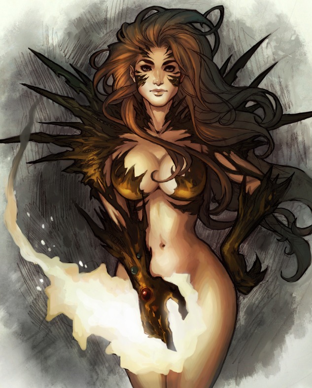 She’s so hot that she’s on fire